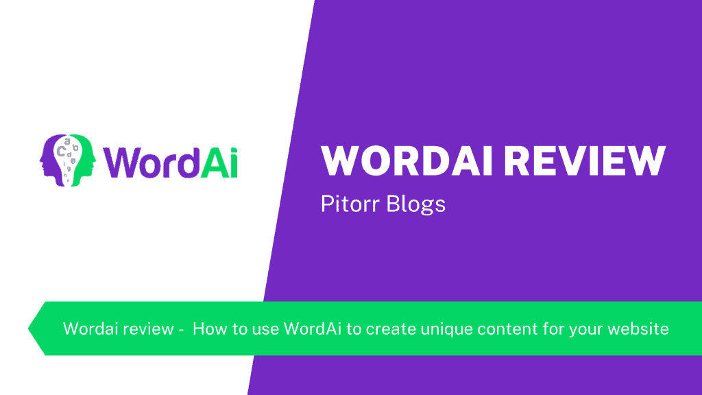 Wordai review - How to use WordAi to create unique content for your website